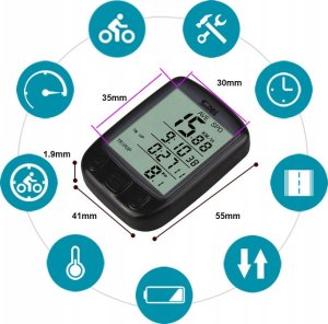 KOMPUTER ROWEROWY PRZEWODOWY SD-563C 11