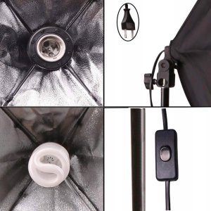 ZESTAW 2x SOFTBOX 50x70 + STATYW DOUBLE SHOX-003 11