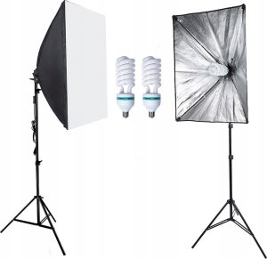 ZESTAW 2x SOFTBOX 50x70 + STATYW DOUBLE SHOX-003 13