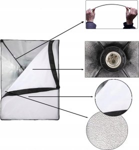ZESTAW 2x SOFTBOX 50x70 + STATYW DOUBLE SHOX-003 9