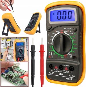 CYFROWY MIERNIK PRĄDU POMARAŃCZOWY XL830L 5