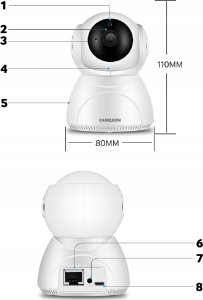 KAMERA MONITORUJĄCA BIAŁA 5MPX Q9 3