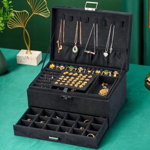 SZKATUŁKA NA BIŻUTERIĘ CZARNA ONYX01 5