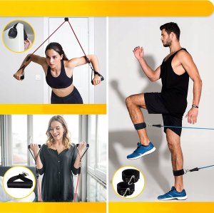 ZESTAW 5 GUM TRENINGOWYCH Z UCHWYTAMI TB2 2