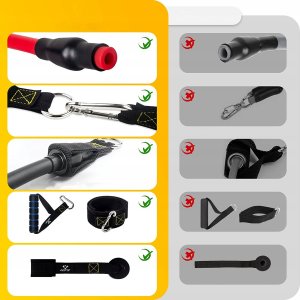 ZESTAW 5 GUM TRENINGOWYCH Z UCHWYTAMI TB2 6