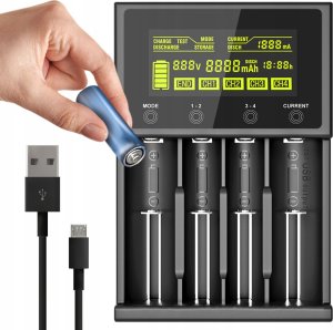 ŁADOWARKA DO AKUMULATORÓW SMART TOUCH Lii-M4S 1