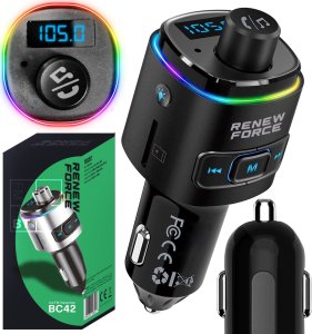 TRANSMITER SAMOCHODOWY BLUETOOTH FM BC42 1