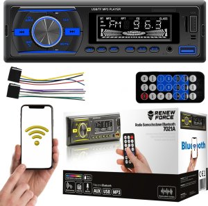 RADIO SAMOCHODOWE 1DIN RGB 7021A 1