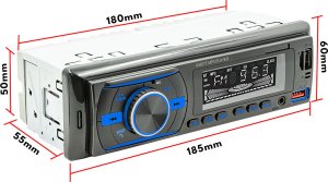 RADIO SAMOCHODOWE 1DIN RGB 7021A 12