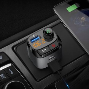 TRANSMITER SAMOCHODOWY BLUETOOTH FM BASS C68 2