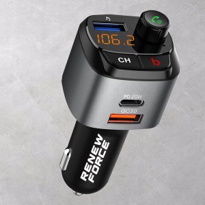 TRANSMITER SAMOCHODOWY BLUETOOTH FM BASS C68 5