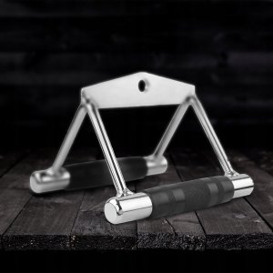 UCHWYT DO WYCIĄGU STALOWY TRÓJKĄTNY Z GUMĄ GYM-4 5
