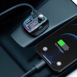 Transmiter FM Alogy TRANSMITER SAMOCHODOWY BLUETOOTH FM BC20 3