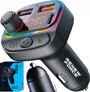 Transmiter FM Alogy TRANSMITER SAMOCHODOWY BLUETOOTH FM BC20 9