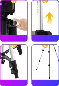 Statyw Manfrotto STATYW 133cm SREBRNY 1 K10+ 7