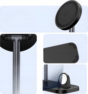 STACJA ŁADUJĄCA 3w1 ZHX-CW01 CZARNA 4