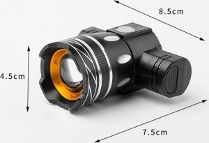 LAMPKA ROWEROWA CZARNA CBL-15 + LAMPKA TYLNA 11
