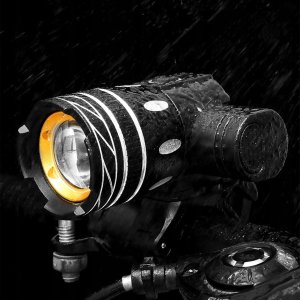 LAMPKA ROWEROWA CZARNA CBL-15 + LAMPKA TYLNA 10