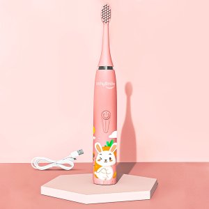 SZCZOTECZKA ELEKTRYCZNA DLA DZIECI TEETH-1 RÓŻOWA 3