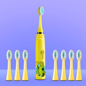 SZCZOTECZKA ELEKTRYCZNA DLA DZIECI TEETH-1 ŻÓŁTA 2