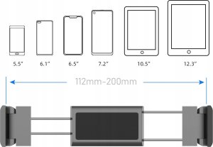 UCHWYT DLA TABLETU NA ZAGŁÓWEK HTH01 7