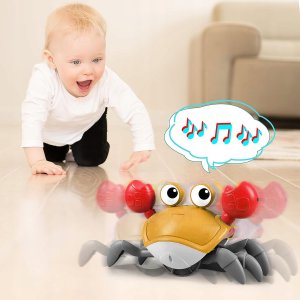 ZABAWKA UCIEKAJĄCY KRAB DLA DZIECI POMARAŃCZOWY QC-1Y 4