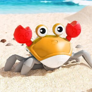 ZABAWKA UCIEKAJĄCY KRAB DLA DZIECI POMARAŃCZOWY QC-1Y 6