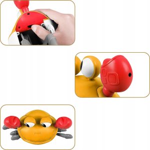 ZABAWKA UCIEKAJĄCY KRAB DLA DZIECI NIEBIESKI QC-1Y 14