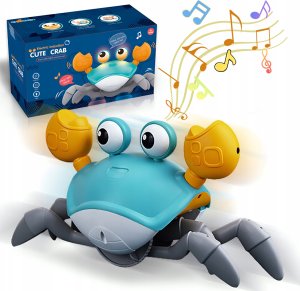 ZABAWKA UCIEKAJĄCY KRAB DLA DZIECI NIEBIESKI QC-1Y 19