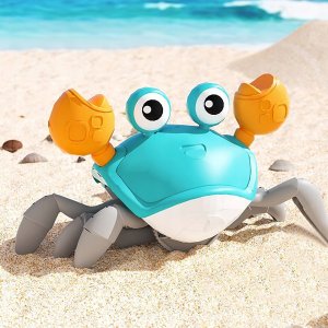 ZABAWKA UCIEKAJĄCY KRAB DLA DZIECI NIEBIESKI QC-1Y 7