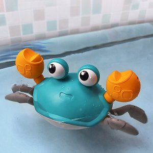 ZABAWKA UCIEKAJĄCY KRAB DLA DZIECI NIEBIESKI QC-1Y 9