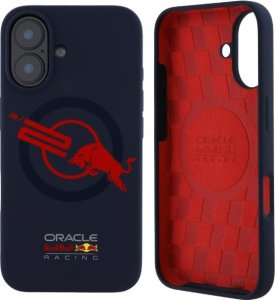 Etui Red Bull HC Silicone ORBR20 Logo     Red Lining do iPhone 16 MagSafe granatowy 9