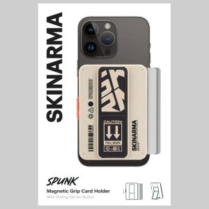Portfel Skinarma Mirage Spunk Wallet      Magnetic Grip Stand ivory 4