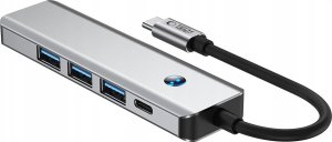 TECH-PROTECT HB01 HUB ADAPTER 5IN1 TYPE-C + USB3.0 + HDMI 4K 60HZ + PD100W SPACE GREY 3