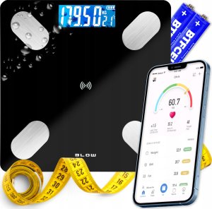 Waga Łazienkowa Elektroniczna Analityczna Bluetooth Dokładna Aplikacja BMI 1