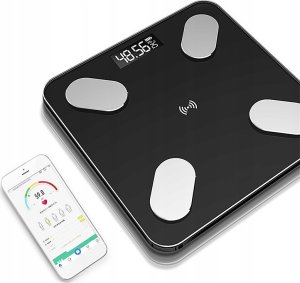Waga łazienkowa Hello Case Waga Łazienkowa Elektroniczna Analityczna Bluetooth Dokładna Aplikacja BMI 5