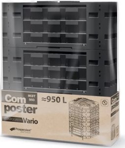 Prosperplast Kompostownik Plastykowy Czarny Compogreen Vario Ikst950C-S411 2