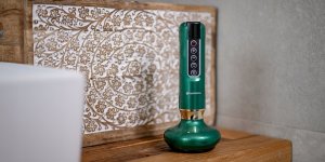 Masażer antycellulitowy z funkcją bańki chinskiej Humanas DermaSmooth - zielony 6