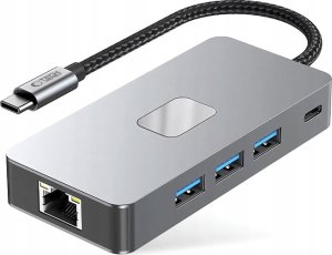 TECH-PROTECT HB05 HUB ADAPTER 9IN1 TYPE-C + USB2.0 + USB3.0 + HDMI 4K 60HZ + SD/TF + PD100W + RJ45 1000M SPACE GREY 2