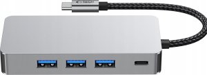 TECH-PROTECT HB05 HUB ADAPTER 9IN1 TYPE-C + USB2.0 + USB3.0 + HDMI 4K 60HZ + SD/TF + PD100W + RJ45 1000M SPACE GREY 4