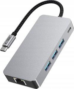TECH-PROTECT HB05 HUB ADAPTER 9IN1 TYPE-C + USB2.0 + USB3.0 + HDMI 4K 60HZ + SD/TF + PD100W + RJ45 1000M SPACE GREY 5