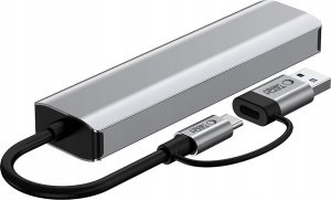TECH-PROTECT HB03 HUB ADAPTER 5IN1 TYPE-C + USB2.0 + USB3.0 + RJ45 SPACE GREY 5