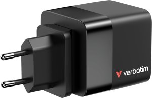 Verbatim Gan Charger 65W 2xUSB-C PD,1xUSB-A, retrac. Cable  32217 10