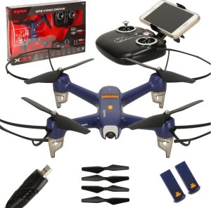 Dron SYMA X31 GPS 4K Kamera 2K Video 5G 350m Zasięg 2 Akumulatory Zwis LED 1