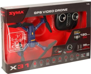 Dron SYMA X31 GPS 4K Kamera 2K Video 5G 350m Zasięg 2 Akumulatory Zwis LED 12