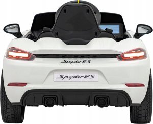 Pojazd Porsche Spyder RS 718 Biały MP4 6