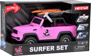 Różowe auto terenowe off-road deski surfingowe dźwięki światła ZA5223 11