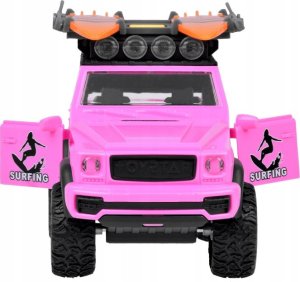 Różowe auto terenowe off-road deski surfingowe dźwięki światła ZA5223 3