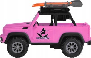 Różowe auto terenowe off-road deski surfingowe dźwięki światła ZA5223 7