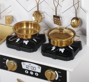 Duża kuchnia drewniana dla dzieci lodówka piekarnik kostkarka zlew ZA5269 4